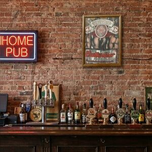 Buttweiser Vintage Style King of Butts
Framed Canvas Print Bar Decor 22X18.5